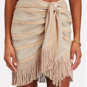 Just Be Queen Charlie Fringed Mini Skirt Size XS